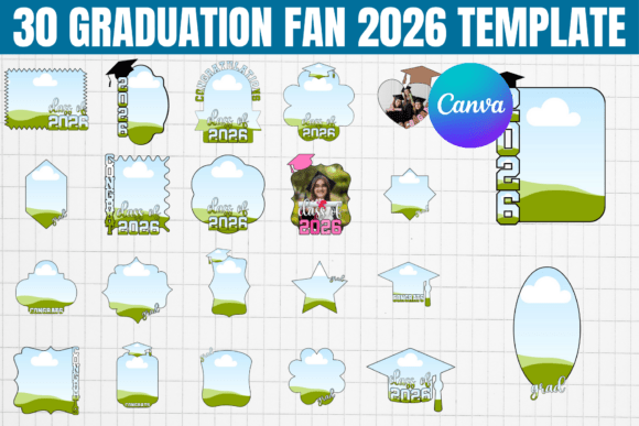 30 Graduation Fan 2026 Template