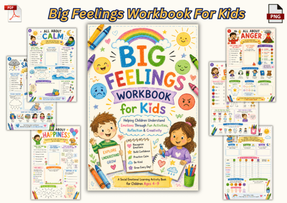 Big Feelings Workbook for Kids: A Practical Guide to Emotional Growth and Confidence
