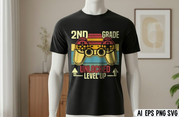 BIRTHDAY BOY 2ND GRADE UNLOCKED, T-SHIRT