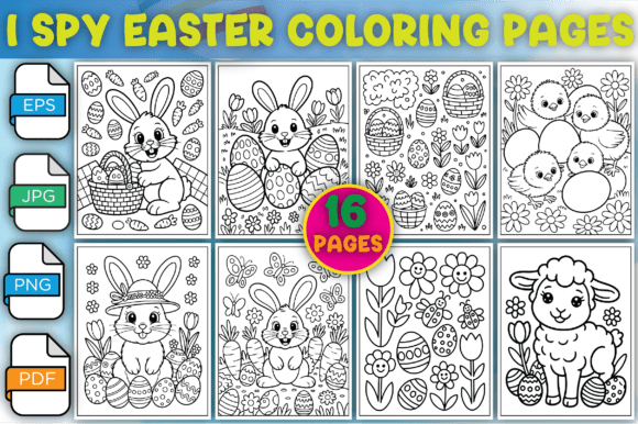Bold and Easy I Spy Easter Coloring Book: A Practical Review for Educators and Parents