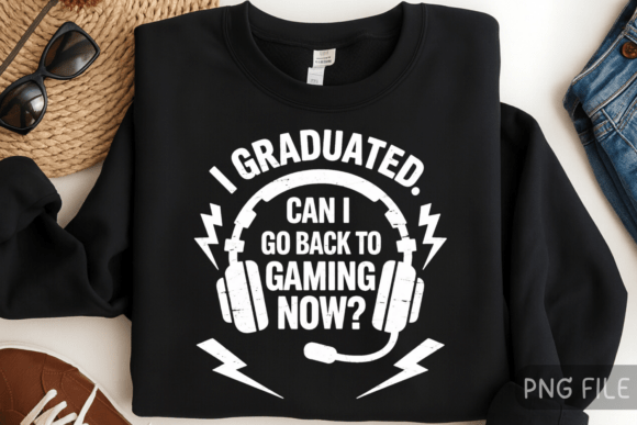 Can I Go Back, Gamer Graduation Shirt