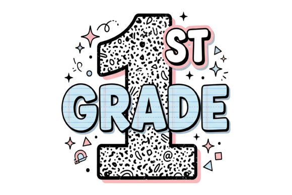 First Grade School Typography Design