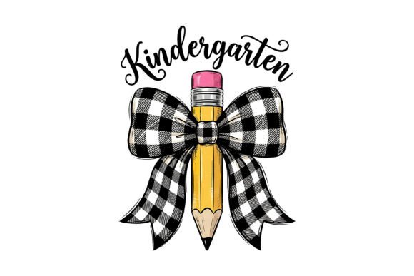 Kindergarten Pencil Bow Design