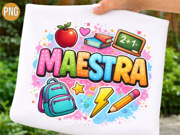 Maestra Spanish Teacher Back School PNG