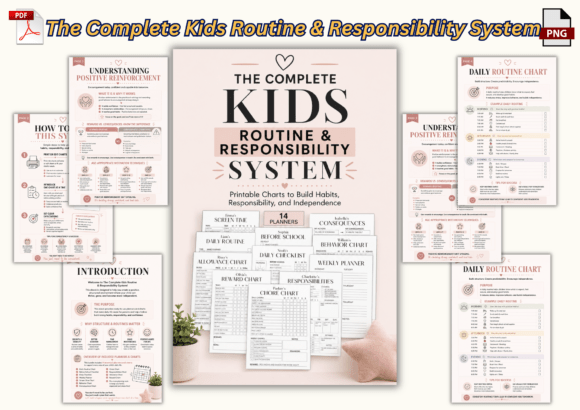 The Complete Kids Routine Responsibility System: A Practical Guide to Building Independence