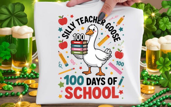 The Strategic Value of the Funny Goose 100 Days of School Shirt PNG in Modern Educational Merchandising