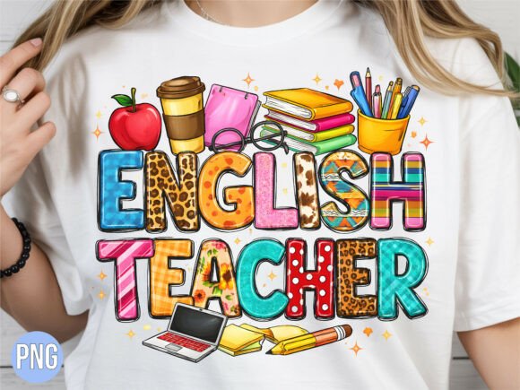 Unlocking Creativity with the English Teacher Leopard Back School PNG