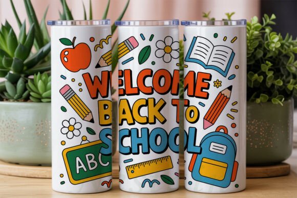 Welcome Back School 20oz Tumbler Wrap